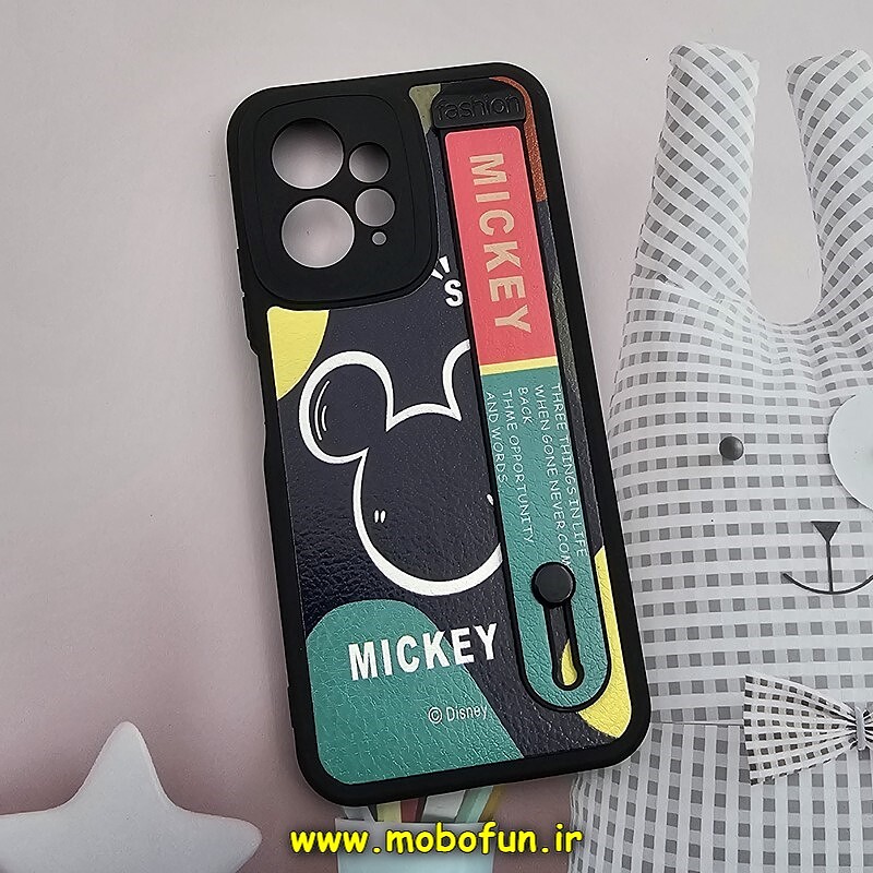 قاب گوشی Redmi Note 12 4G شیائومی دستبندی سیلیکونی فانتزی Fashion محافظ لنز دار میکی موس کد 506