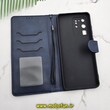 کیف گوشی Galaxy S20 Ultra سامسونگ مگنتی طرح چرم کتابی محافظ لنزدار سرمه ای کد 200