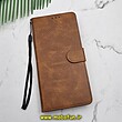 کیف گوشی Galaxy S20 Ultra سامسونگ مگنتی طرح چرم کتابی محافظ لنزدار عسلی کد 201