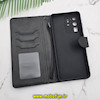 کیف گوشی Galaxy S20 Ultra سامسونگ مگنتی طرح چرم کتابی محافظ لنزدار مشکی کد 202