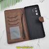کیف گوشی Galaxy S20 Ultra سامسونگ مگنتی طرح چرم کتابی محافظ لنزدار قهوه ای کد 203
