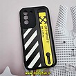 قاب گوشی Galaxy S21 FE سامسونگ دستبندی سیلیکونی فانتزی Fashion محافظ لنز دار طرح اسپرت OFF-WHITE کد 821