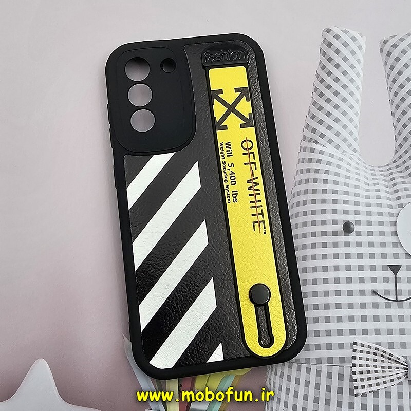 قاب گوشی Galaxy S21 FE سامسونگ دستبندی سیلیکونی فانتزی Fashion محافظ لنز دار طرح اسپرت OFF-WHITE کد 821