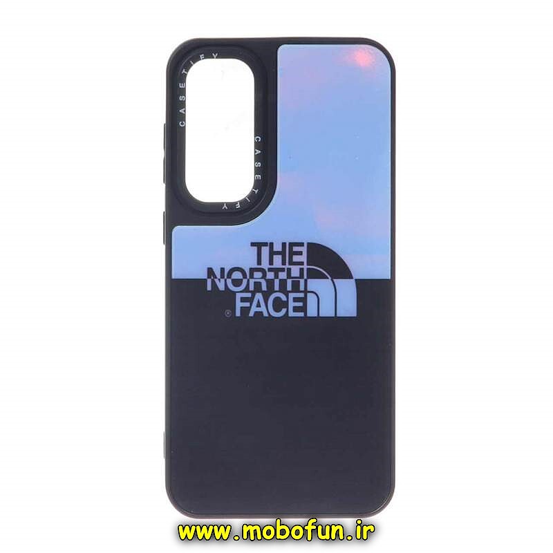 قاب گوشی Galaxy S23 FE سامسونگ پشت گلس CASETIFY طرح مات THE NORTH FACE کد 95