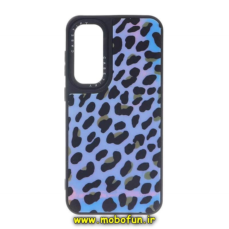 قاب گوشی Galaxy S23 FE سامسونگ پشت گلس CASETIFY طرح مات پلنگی کد 103