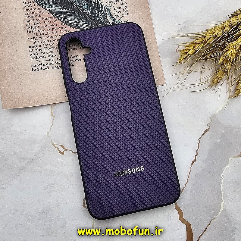 قاب گوشی Galaxy A14 4G - Galaxy A14 5G سامسونگ اورجینال چرمی Ultra Case اولترا کیس Q Series بنفش کد 809