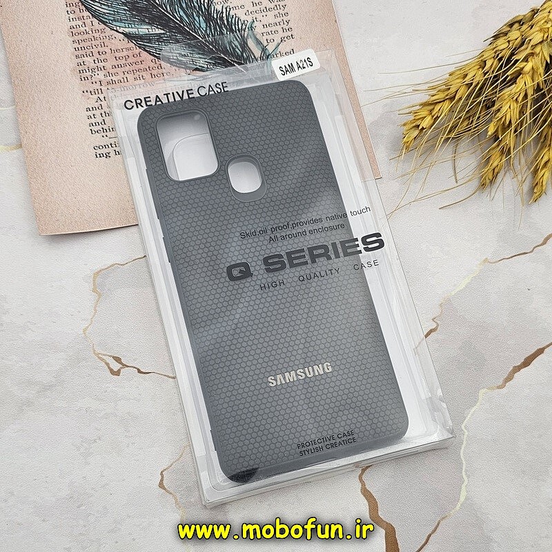 قاب گوشی Galaxy A21S سامسونگ اورجینال چرمی Ultra Case اولترا کیس Q Series مشکی کد 927