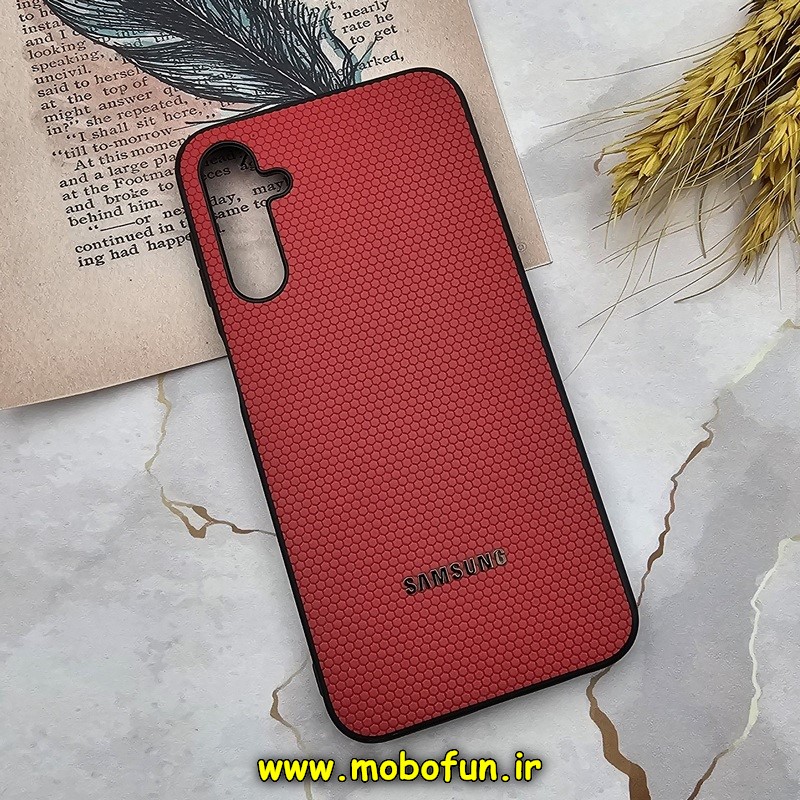 قاب گوشی Galaxy A24 سامسونگ اورجینال چرمی Ultra Case اولترا کیس Q Series قرمز کد 437