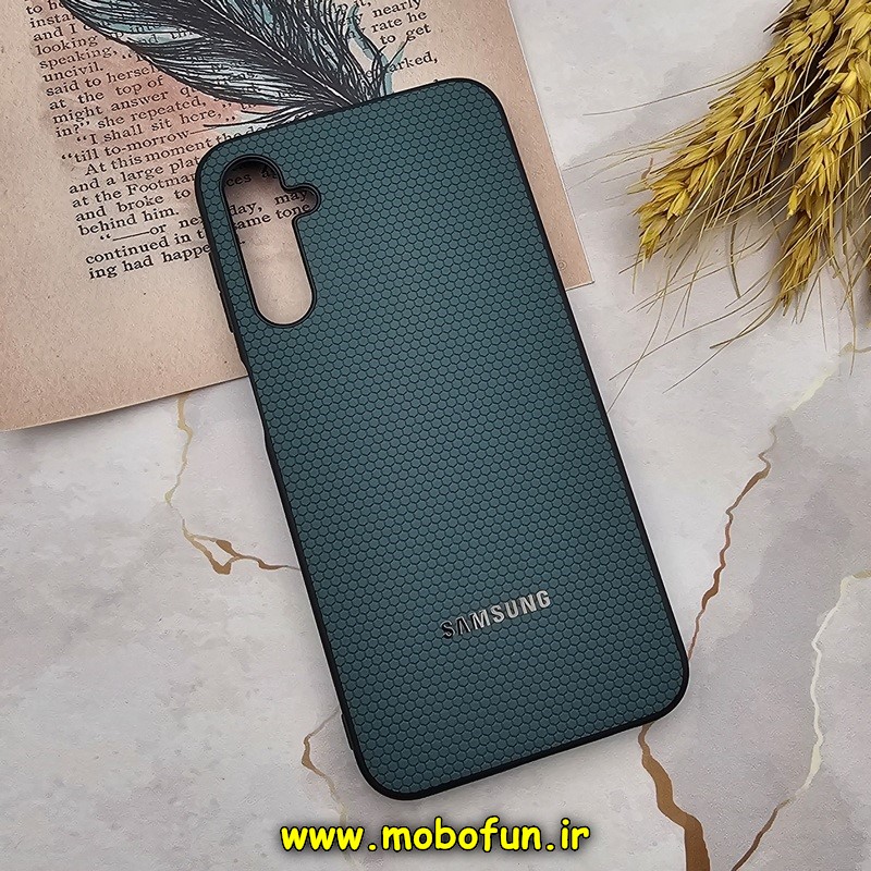 قاب گوشی Galaxy A24 سامسونگ اورجینال چرمی Ultra Case اولترا کیس Q Series سبز کد 438