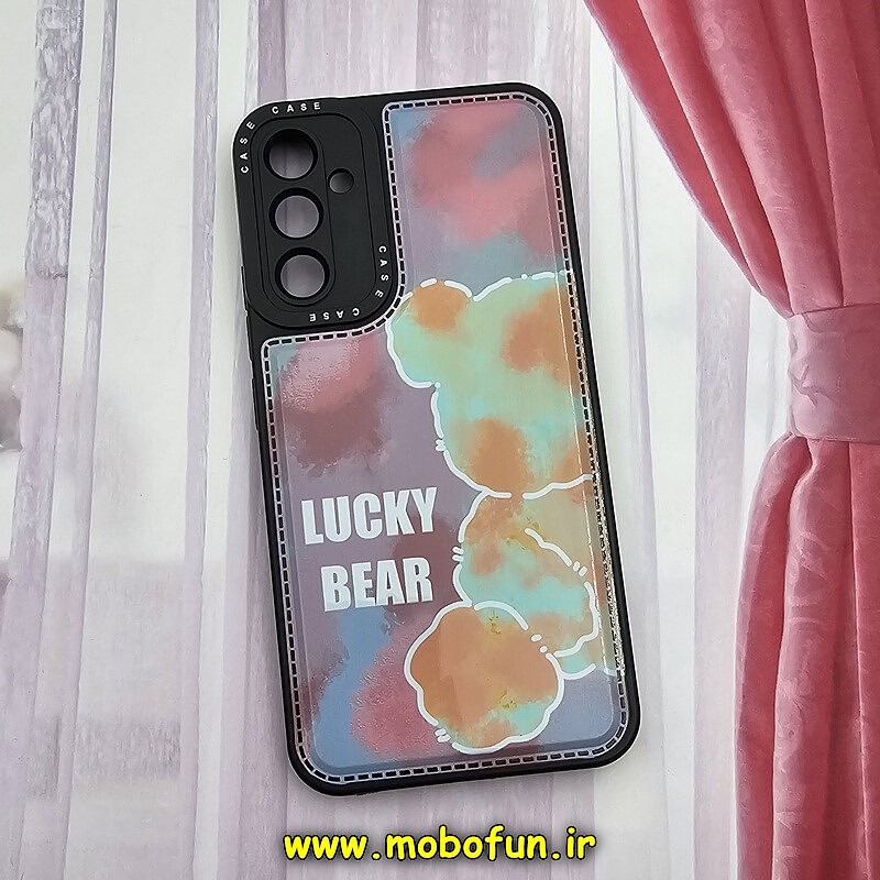 قاب گوشی Galaxy A34 5G سامسونگ فانتزی ژله ای اورجینال CASE CASE طرح خرس LUCKY BEAR محافظ لنز دار کد 615