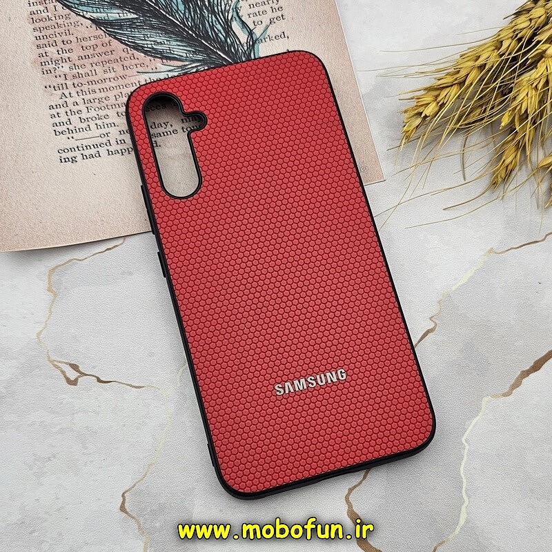 قاب گوشی Galaxy A34 5G سامسونگ اورجینال چرمی Ultra Case اولترا کیس Q Series قرمز کد 621