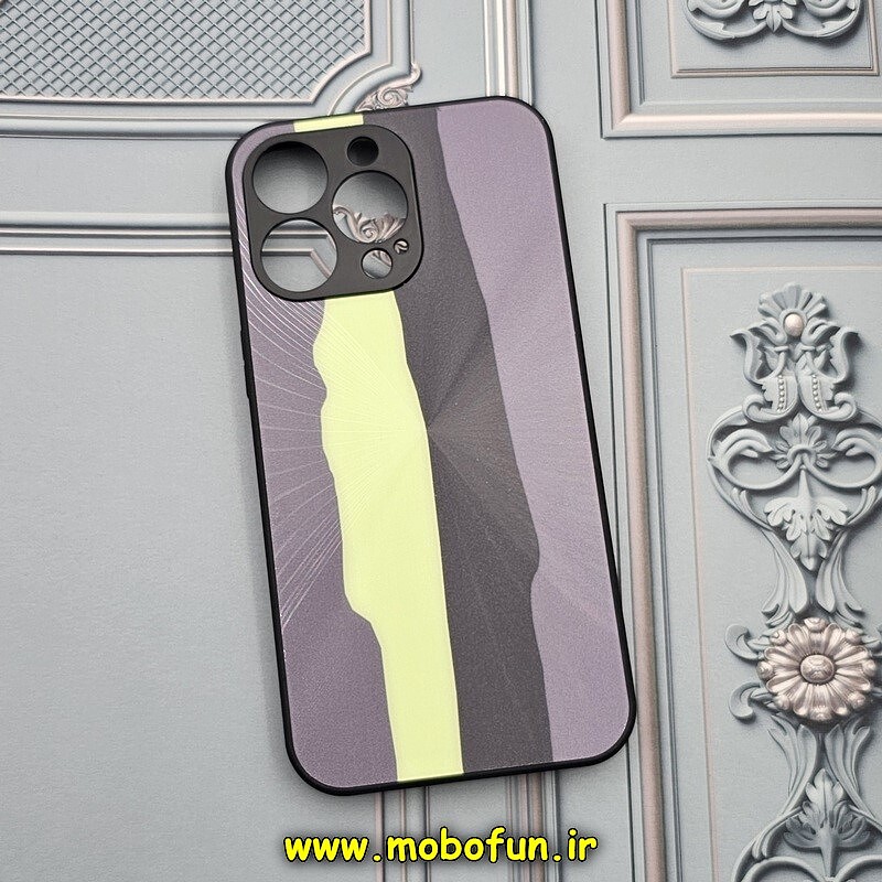 قاب گوشی iPhone 13 Pro آیفون پشت گلس شیشه ای طرح آبرنگی کد 472