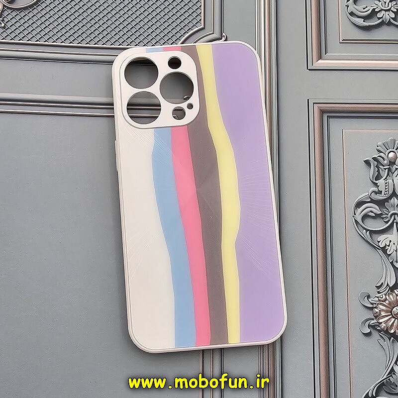 قاب گوشی iPhone 13 Pro آیفون پشت گلس شیشه ای طرح آبرنگی کد 475
