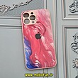 قاب گوشی iPhone 13 Pro Max آیفون پشت گلس شیشه ای طرح آبرنگی کد 704