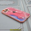 قاب گوشی iPhone 13 Pro Max آیفون پشت گلس شیشه ای طرح آبرنگی کد 704