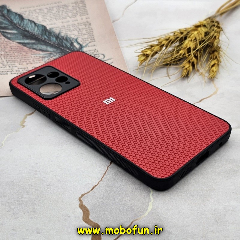 قاب گوشی Redmi Note 12 4G شیائومی اورجینال چرمی Ultra Case اولترا کیس Q Series قرمز کد 517