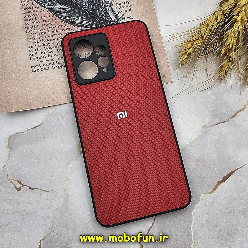 قاب گوشی Redmi Note 12 4G شیائومی اورجینال چرمی Ultra Case اولترا کیس Q Series قرمز کد 517