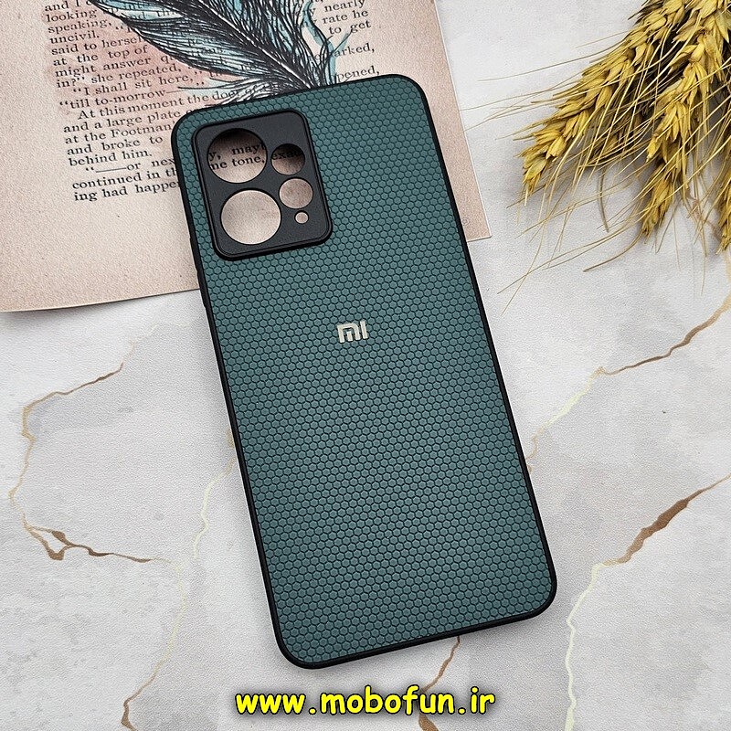 قاب گوشی Redmi Note 12 4G شیائومی اورجینال چرمی Ultra Case اولترا کیس Q Series سبز تیره کد 518