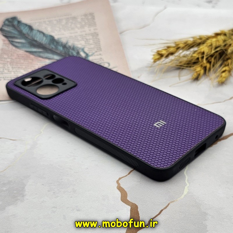 قاب گوشی Redmi Note 12 4G شیائومی اورجینال چرمی Ultra Case اولترا کیس Q Series بنفش کد 519