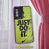 قاب گوشی Galaxy S21 FE سامسونگ فانتزی ژله ای اورجینال CASE CASE طرح JUST DO IT محافظ لنز دار کد 833