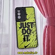 قاب گوشی Galaxy S21 FE سامسونگ فانتزی ژله ای اورجینال CASE CASE طرح JUST DO IT محافظ لنز دار کد 833