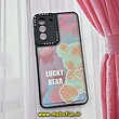 قاب گوشی Galaxy S21 FE سامسونگ فانتزی ژله ای اورجینال CASE CASE طرح LUCKY BEAR محافظ لنز دار کد 835