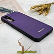 قاب گوشی Galaxy S23 FE سامسونگ اورجینال چرمی Ultra Case اولترا کیس Q Series بنفش کد 111