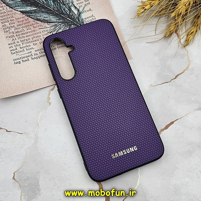 قاب گوشی Galaxy S23 FE سامسونگ اورجینال چرمی Ultra Case اولترا کیس Q Series بنفش کد 111