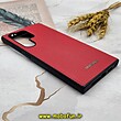 قاب گوشی Galaxy S24 Ultra سامسونگ اورجینال چرمی Ultra Case اولترا کیس Q Series قرمز کد 13
