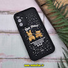 قاب گوشی Galaxy A34 سامسونگ طرح سیلیکونی Solid عروسکی خرسی جیر محافظ لنزدار مشکی کد 624