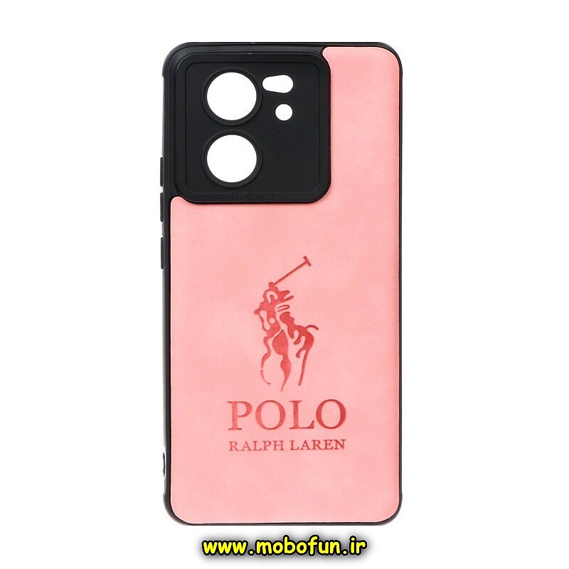 قاب گوشی Xiaomi 13T - Xiaomi 13T Pro شیائومی طرح ژله ای چرمی ساده پولو POLO صورتی کد 38