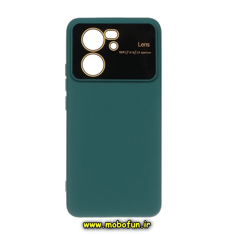 قاب گوشی Xiaomi 13T - Xiaomi 13T Pro شیائومی سیلیکونی Camera Lens زیر بسته محافظ لنز دار سبز کد 41