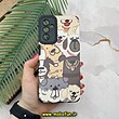 قاب گوشی Galaxy A14 4G - Galaxy A14 5G سامسونگ طرح کبریتی چرمی اورجینال Unique Case محافظ لنزدار کپسولی سگ کیوت کد 818