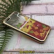 قاب گوشی iPhone 6 - iPhone 6S آیفون طرح فانتزی لاکچری LUX دور طلایی ژله ای کد 548