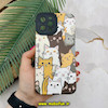 قاب گوشی iPhone 12 Pro Max آیفون طرح کبریتی چرمی اورجینال Unique Case محافظ لنزدار کپسولی گربه کیوت کد 810
