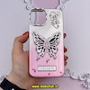 قاب گوشی iPhone 13 آیفون الکتروپلیتینگ اورجینال CREATIVE CASE پروانه ای Butterfly کد 591