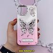 قاب گوشی iPhone 13 آیفون الکتروپلیتینگ اورجینال CREATIVE CASE پروانه ای Butterfly کد 591