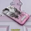 قاب گوشی iPhone 13 آیفون الکتروپلیتینگ اورجینال CREATIVE CASE پروانه ای Butterfly کد 591