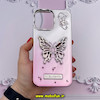 قاب گوشی iPhone 13 Pro Max آیفون الکتروپلیتینگ اورجینال CREATIVE CASE پروانه ای Butterfly کد 714
