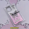 قاب گوشی iPhone 13 Pro Max آیفون الکتروپلیتینگ اورجینال CREATIVE CASE پروانه ای Butterfly کد 714