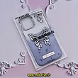 قاب گوشی iPhone 13 Pro Max آیفون الکتروپلیتینگ اورجینال CREATIVE CASE پروانه ای Butterfly کد 715