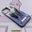 قاب گوشی iPhone 13 Pro Max آیفون الکتروپلیتینگ اورجینال CREATIVE CASE پروانه ای Butterfly کد 715