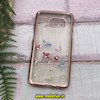 قاب گوشی Galaxy S7 سامسونگ طرح فانتزی لاکچری LUX دور طلایی ژله ای کد 33
