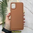قاب گوشی Galaxy A05 سامسونگ سیلیکونی ژله ای پافر New DISIGN عسلی کد 65