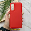 قاب گوشی Galaxy A05S سامسونگ سیلیکونی ژله ای پافر New DISIGN قرمز کد 64