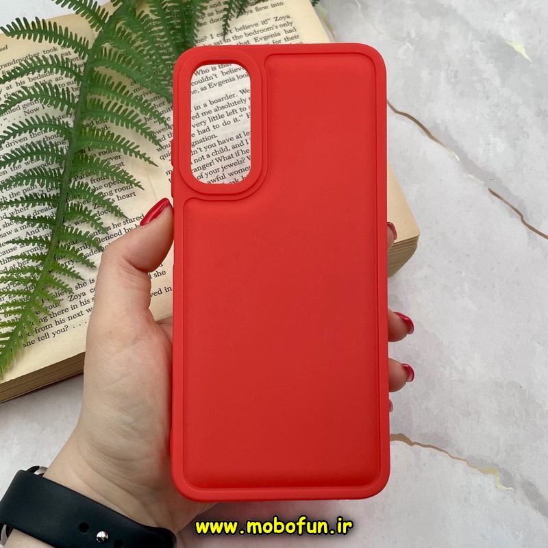 قاب گوشی Galaxy A05S سامسونگ سیلیکونی ژله ای پافر New DISIGN قرمز کد 64