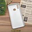 قاب گوشی Galaxy A10S سامسونگ مدل PVD ضد خش پشت گلس شیشه ای محافظ لنز دار سفید کد 776