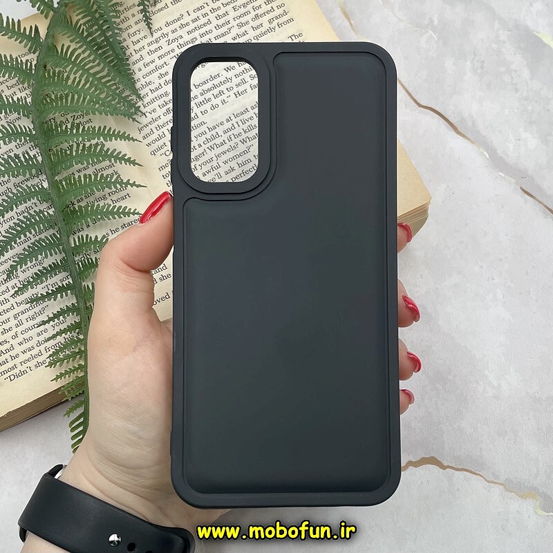 قاب گوشی Galaxy A15 سامسونگ سیلیکونی ژله ای پافر New DISIGN مشکی کد 60