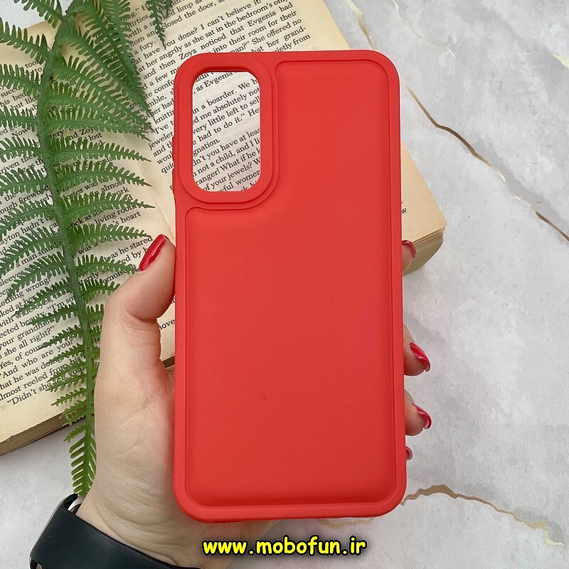 قاب گوشی Galaxy A15 سامسونگ سیلیکونی ژله ای پافر New DISIGN قرمز کد 63