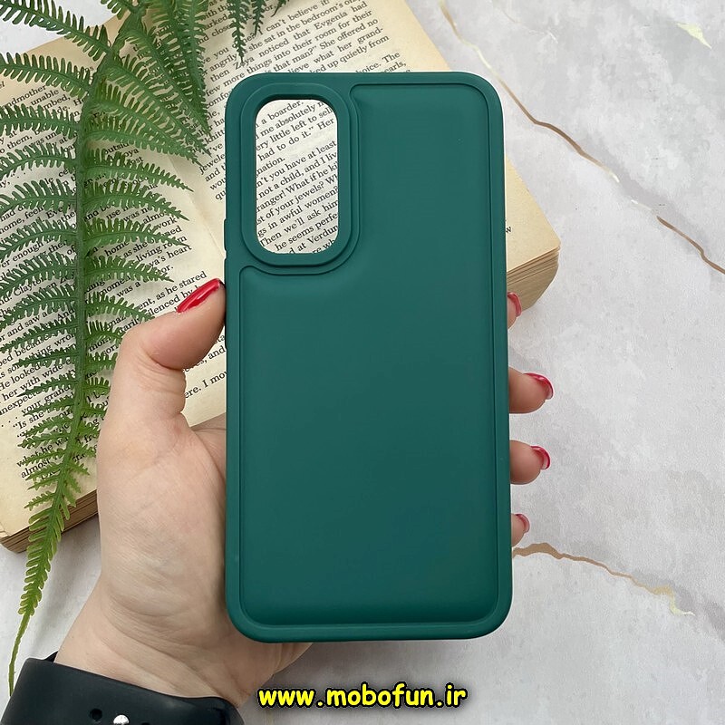 قاب گوشی Galaxy A54 سامسونگ سیلیکونی ژله ای پافر New DISIGN سبز کد 865
